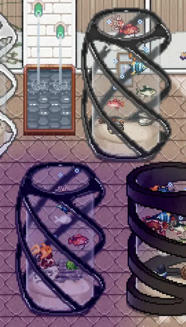 (1.0.5~) gif (Better Fishing and Beach Foraging) + (Fish and Aquarium reskin for -Better Fishing and Beach Foraging-) + (Better Fishing Additions for Better Fishing and Beach Foraging Mod)