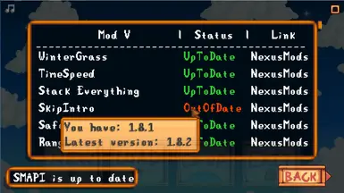 Mod Update Menu