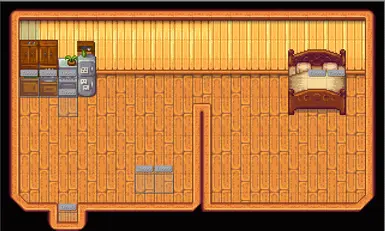 Bed: Right Bathroom: No. DarkWalls: No (Kitchen Only)