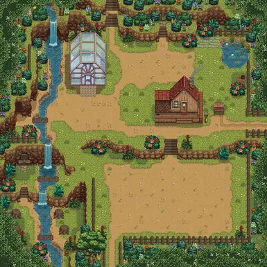 Summer with vibrant pastoral and simple foliage