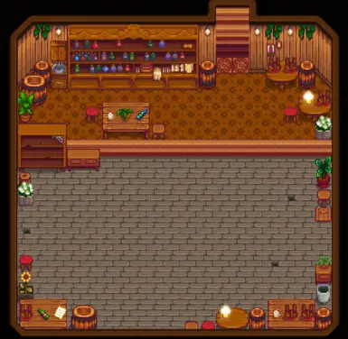 downstairs wine cellar