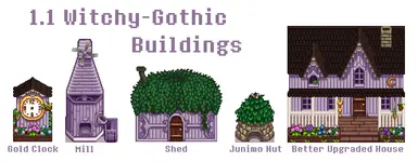 Witchy-Gothic buildings 1.1 UPDATE