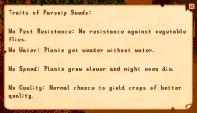 Example of a crop with no traits