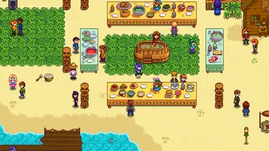 Abigail attending the Luau